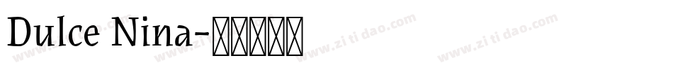 Dulce Nina字体转换